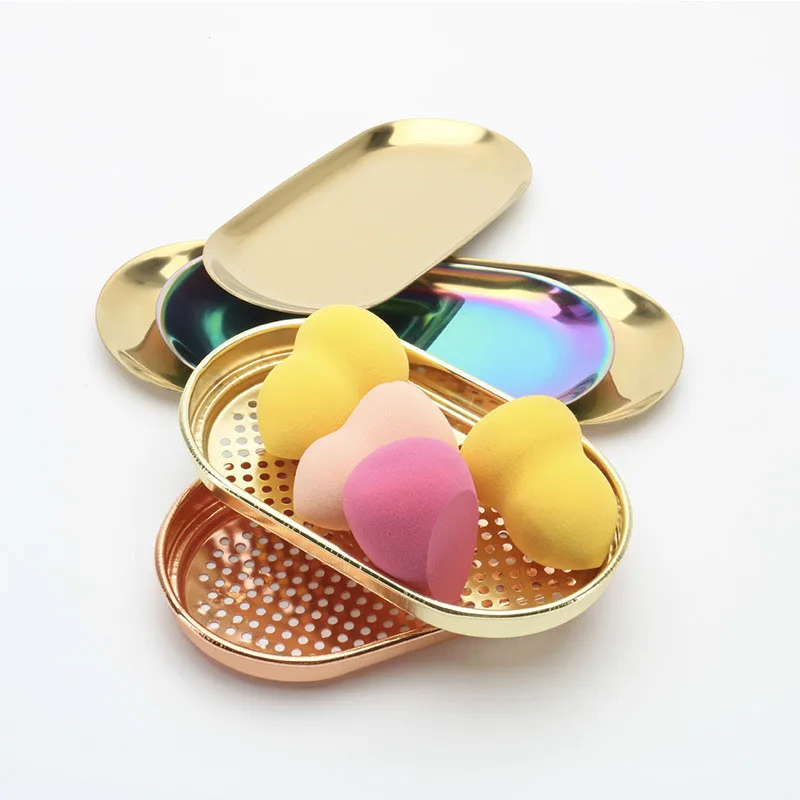 

New Nordic wind metal tray simple storage tray Home desktop decorative ornaments jewelry debris storage 18*8.5cm