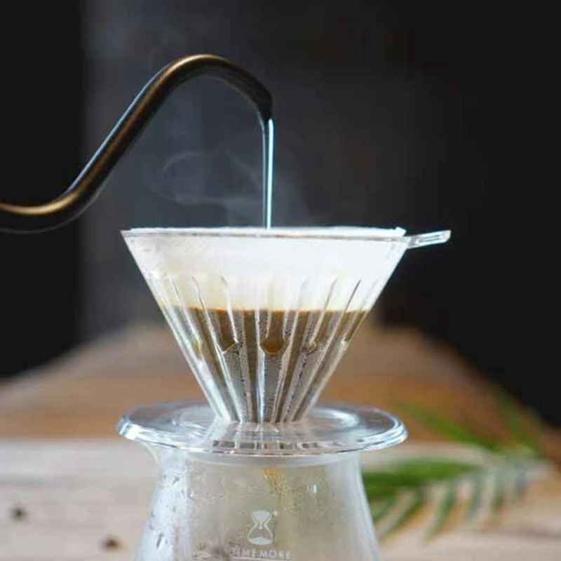 Фильтры для кофе TIMEMORE Store V60 многоразовые портативные чашки ПК вручную отправка 10