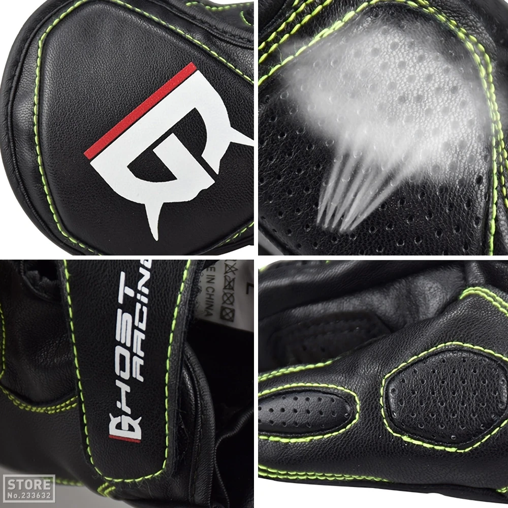 

GHOST RACING Motorcycle Gloves Men Motorcross Gloves Carbon Fiber Guantes Breathable Motocicleta Moto Gloves