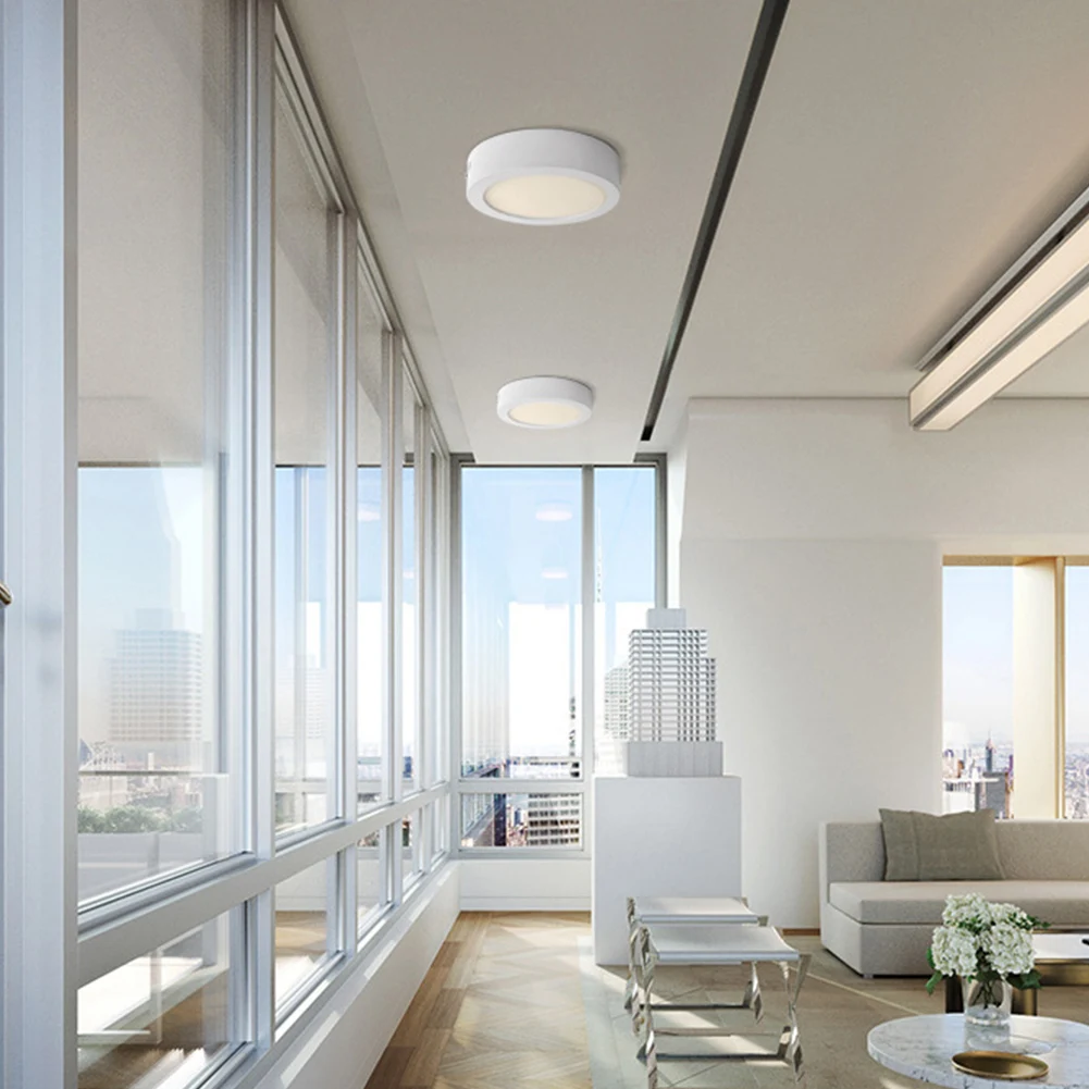 

Led Bathroom Round Flat Down Surface Mounted Panel Ceiling Kitchen