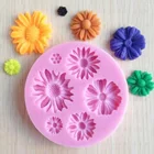 Новый 3D силиконовые формы в виде цветка Fondant (сахарная) ремесло торт Конфета шоколад мастика льда Кондитерские инструмент форма для выпечки форма для изготовления мыла торта декоратора