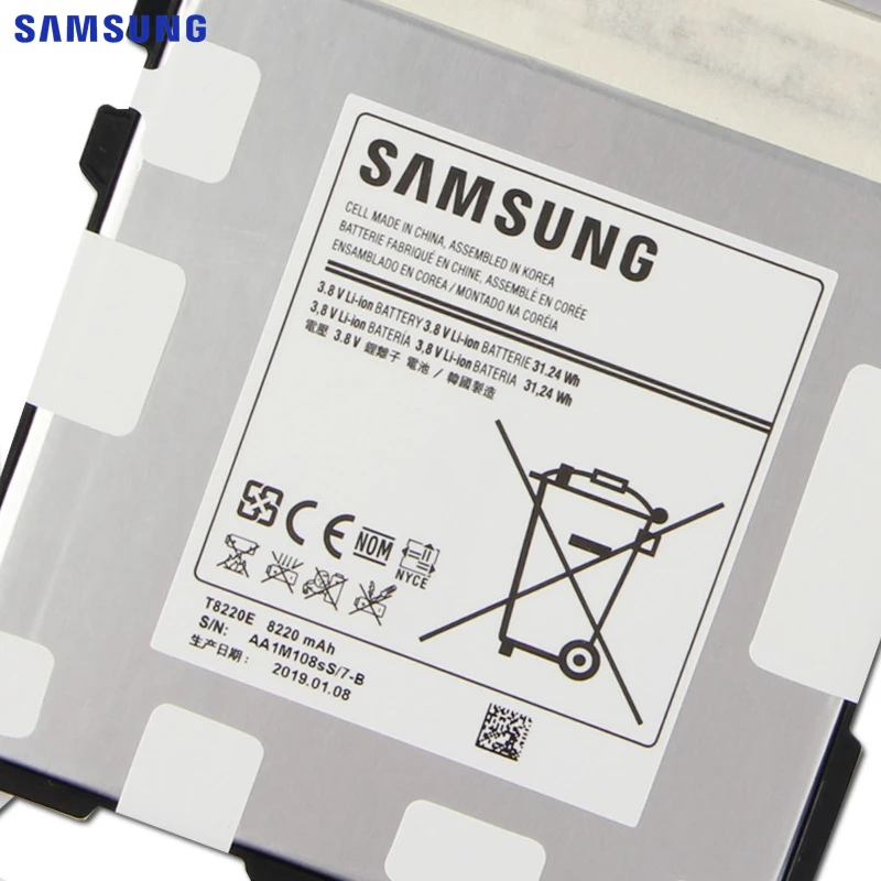 Samsung сменный аккумулятор для планшета T8220E для samsung Galaxy SM-P601 P600 P605 P607T T525 T520 Note 10,1 Edition