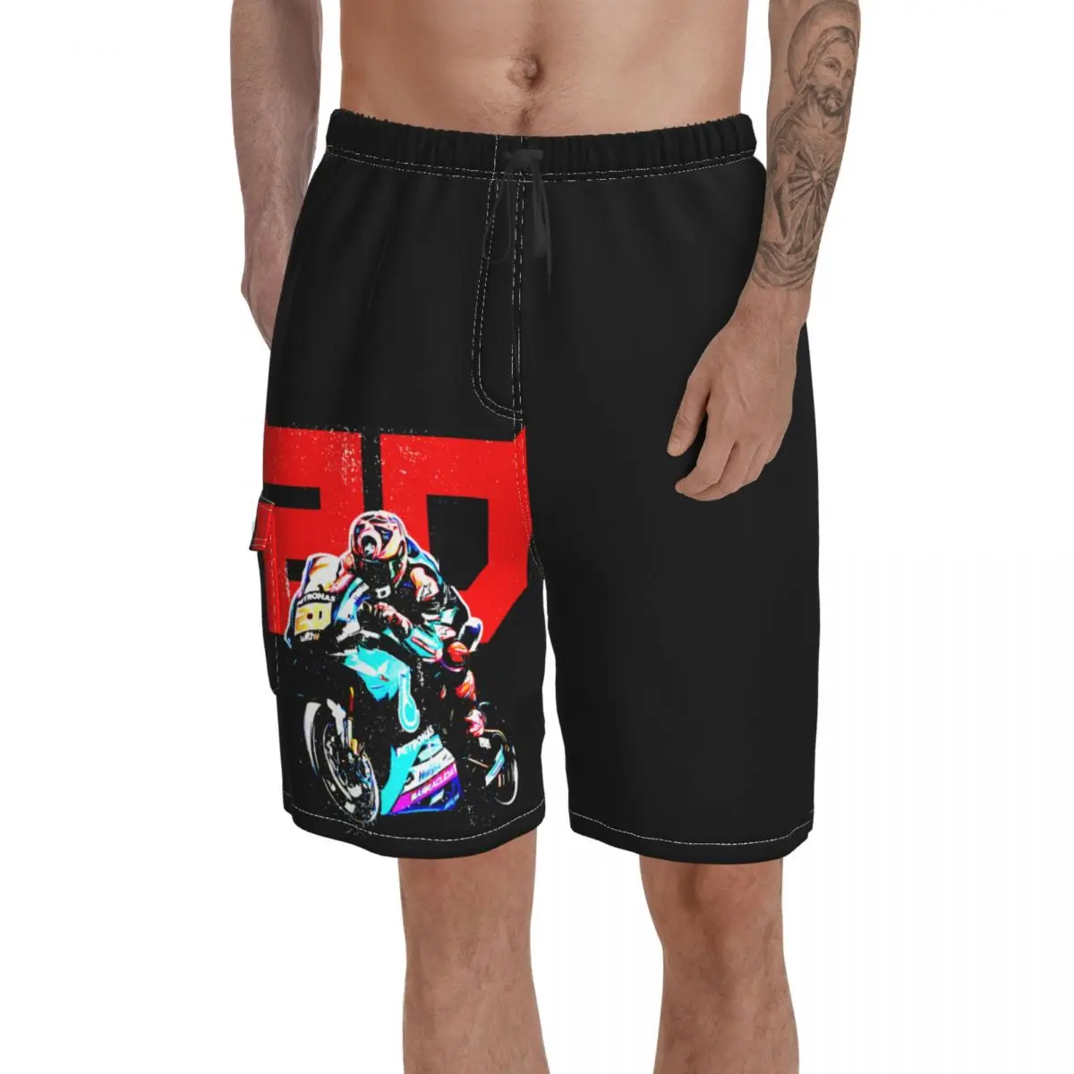 

Мужские пляжные шорты с карманами Twenty Racer Essential beach R357, дышащие быстросохнущие шорты с графическим принтом