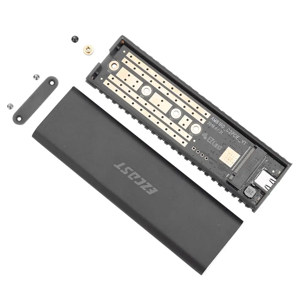 M2 жесткий диск чехол SSD NVME PCIe корпус M.2 к USB Type C 3 1 GEN2 M Ключ адаптер для Windows Mac
