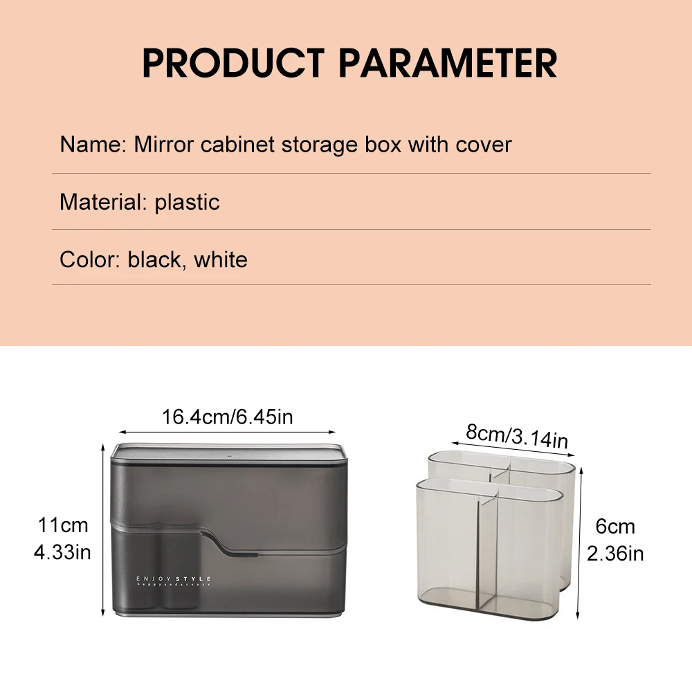 

Plastic Desktop Cosmetic Storage Box With Lid Dust Box Jewelry Storage Box Sundries Storage Box Desktop Sundries Sorting Storage