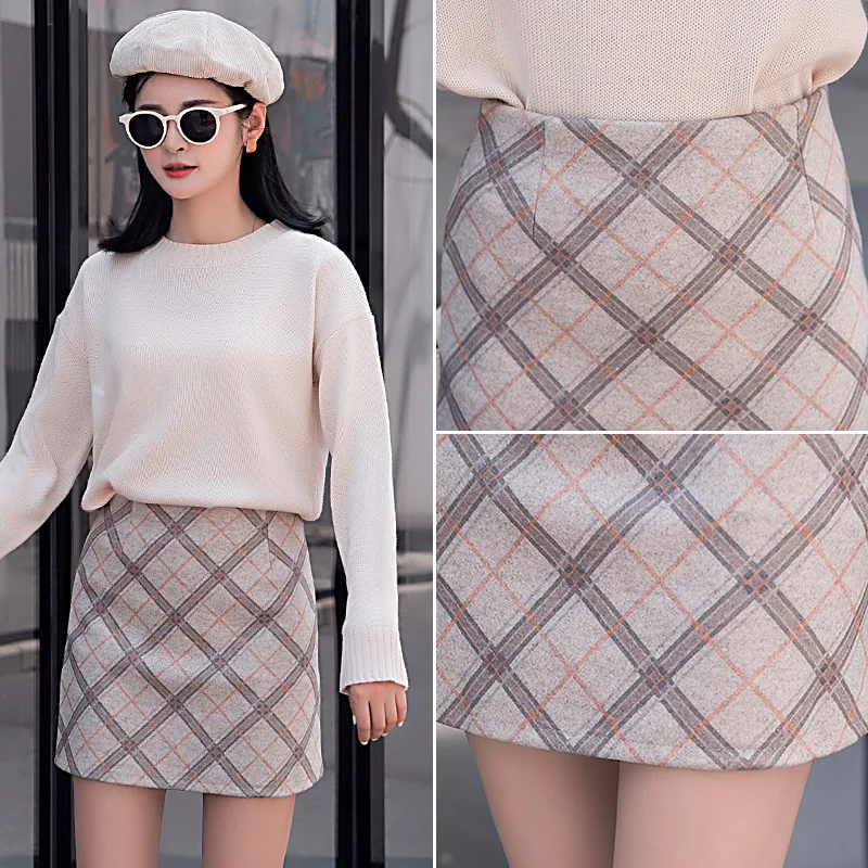 Женская повседневная сексуальная юбка F8103 Новинка осени-зимы 2019 | одежда