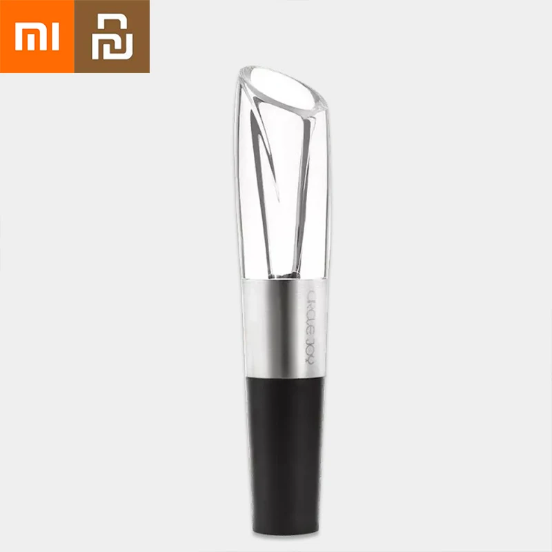 

NEW2022 Xiaomi Youpin Circle Joy Stainless Steel Quick Decanter 2 In 1 Red Wine Instant Decanter Pouring Spout For Household