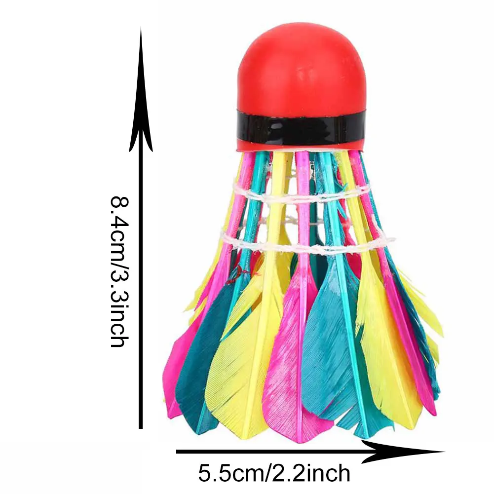 

11Pcs Colorful Professional Sport Training Feather Shuttlecocks Badminton Balls Stable practicing match casual playing Tool nice