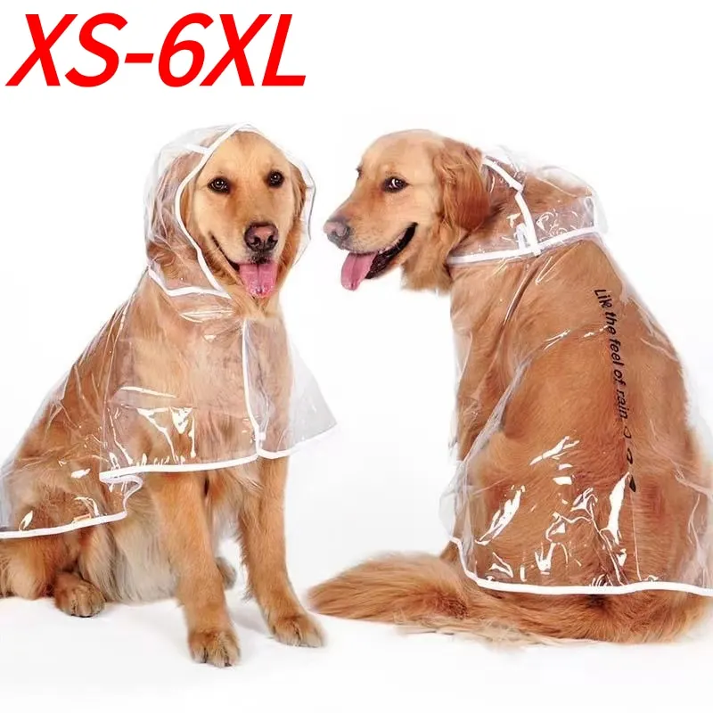 Дождевик для домашних животных собак брикет прозрачная Одежда