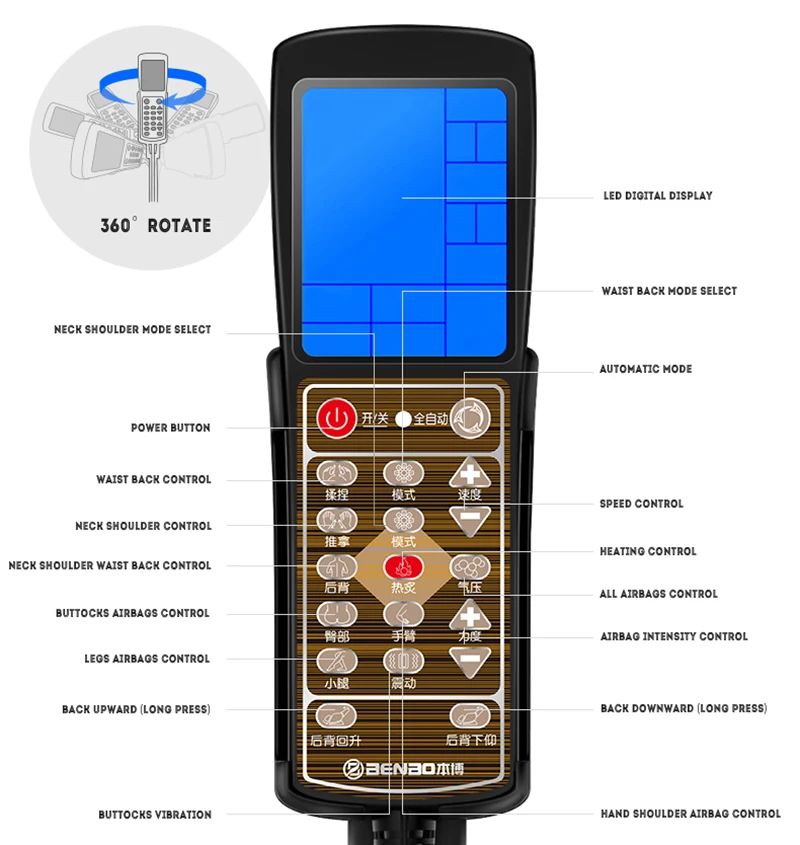 Роскошное 4D электрическое автоматическое массажное кресло с нулевой