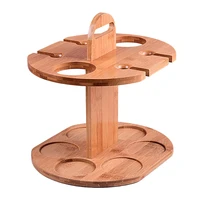 wine glass holder wood tabletop wine goblet drying rack stand standing