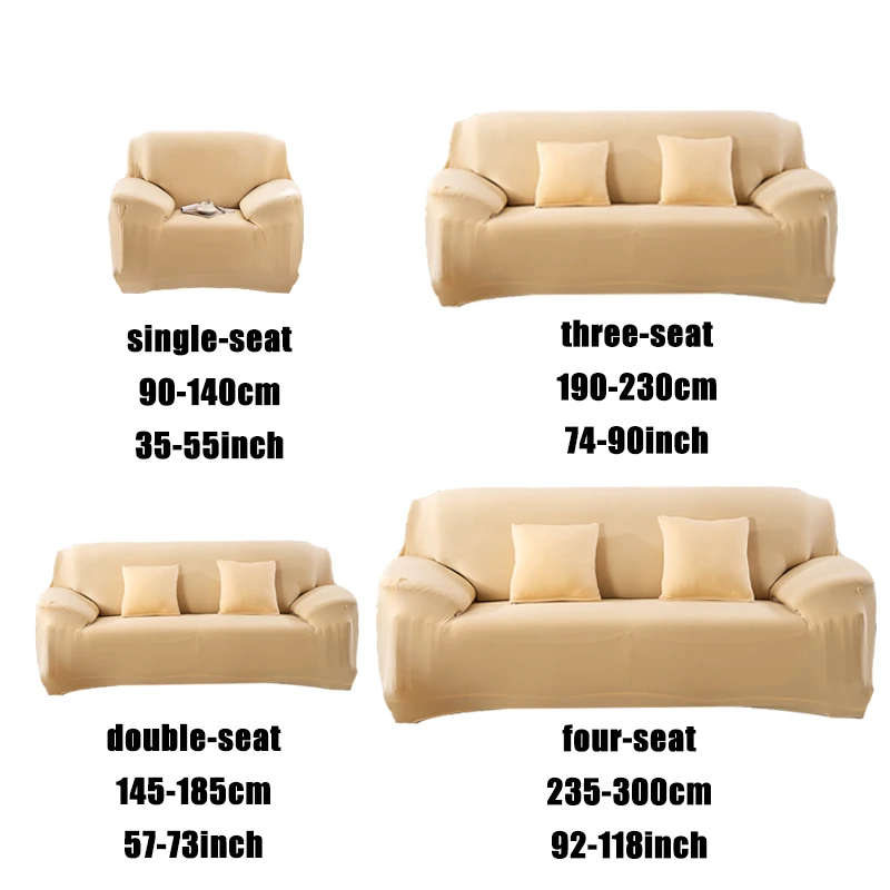 

High quality Sofa Cover for Living Room Modern Elastic Solid Color Sectional Corner Sofa Slipcover Couch 1/2/3/4 Seater