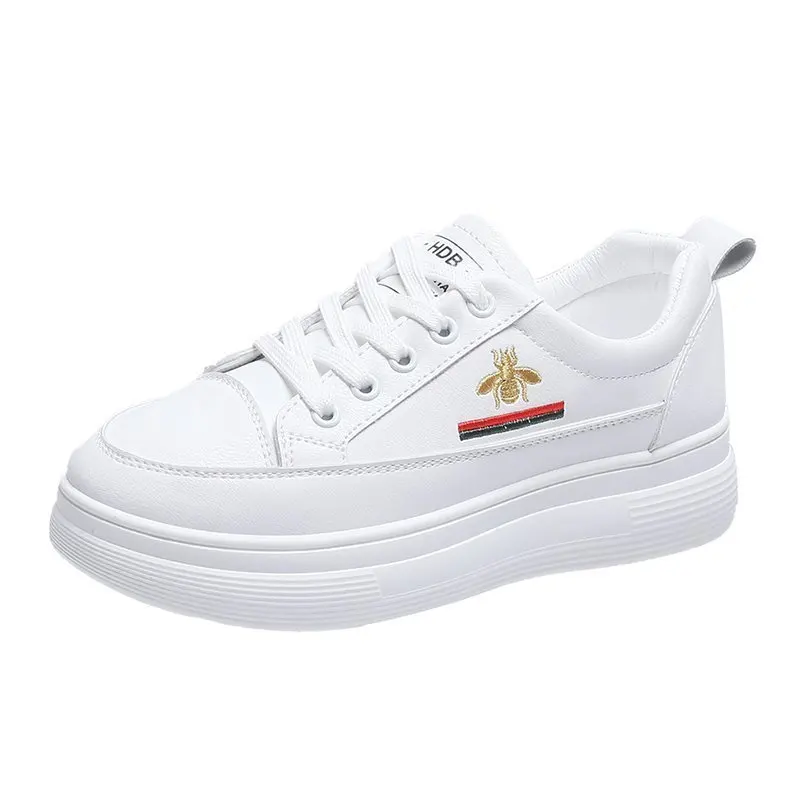 

Spring and Autumn New Luxury Shoes Women Designers White Sneakers Women Low-top Leather Thick-soled Casual Sports Shoes Women