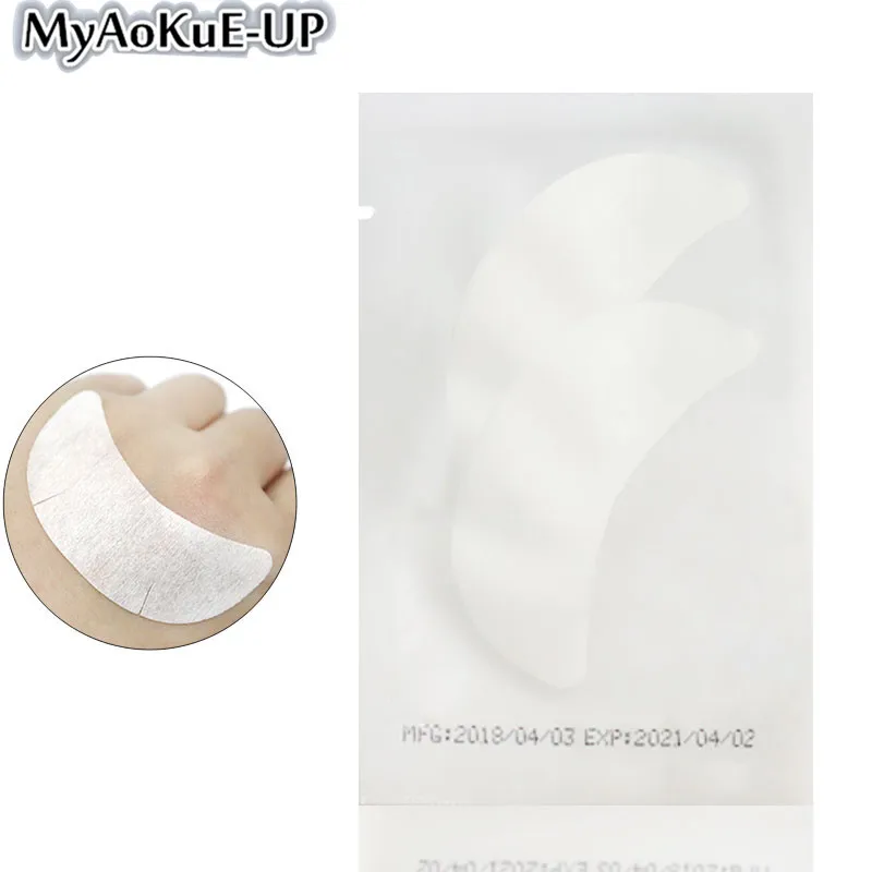 Патчи для кожи под глазами 50 пар/упак. патчи ресниц бумажные бумага ухода за кожей