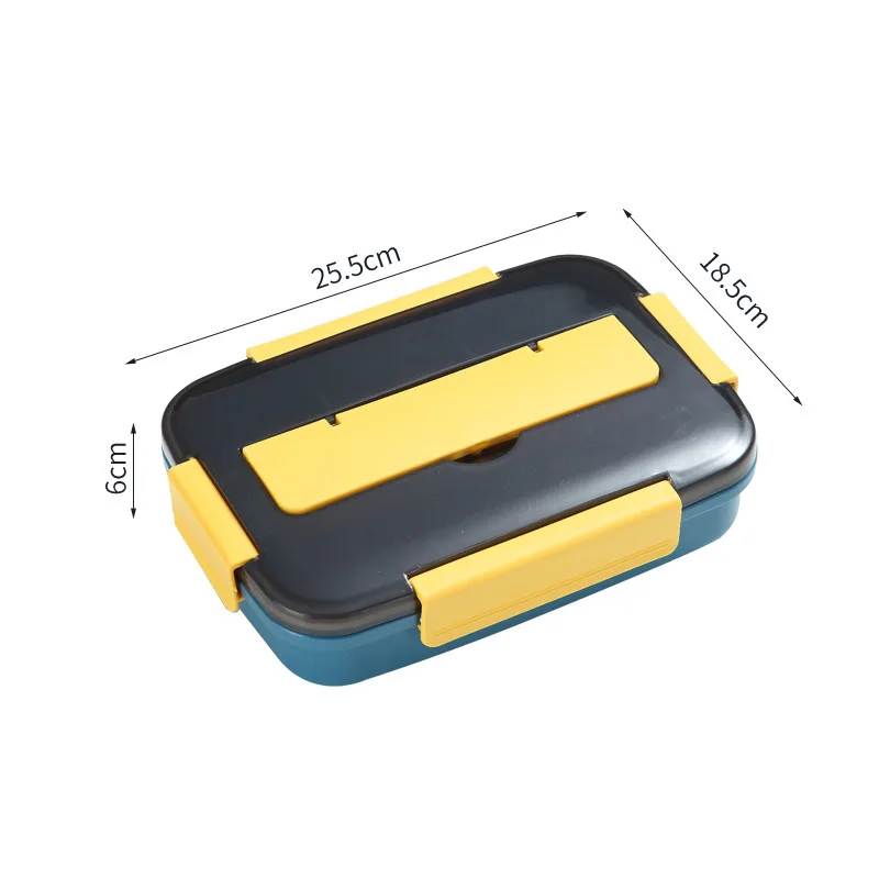 

1200ML Fashion Portable Lunch Box Leakproof Plastic Bento Case Microwave Available Food Container With Mobile Phone Supporter