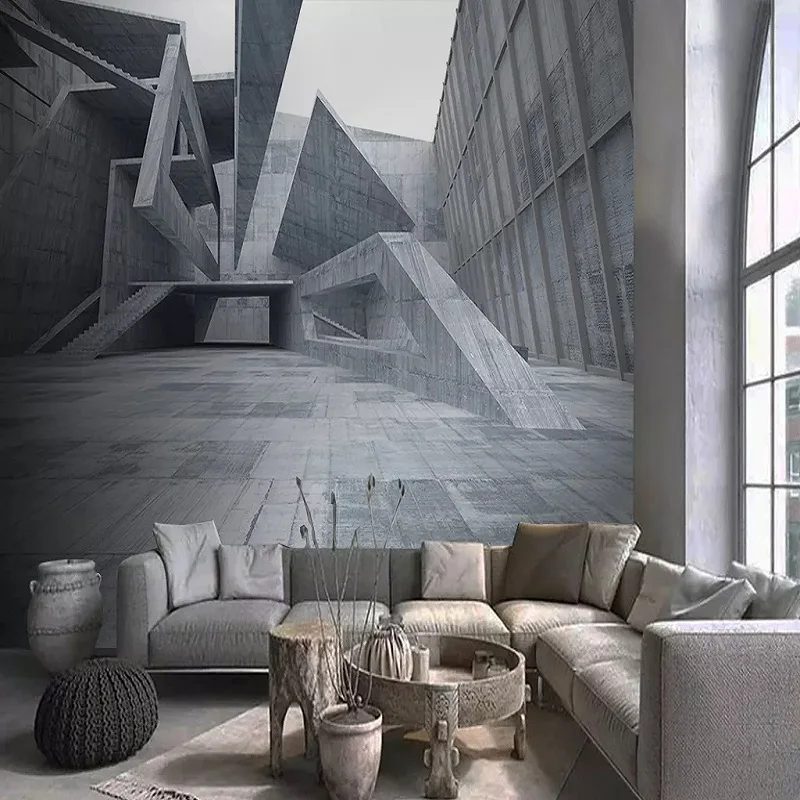 Большие настенные 3D обои на заказ современные креативные объемные Объемные с