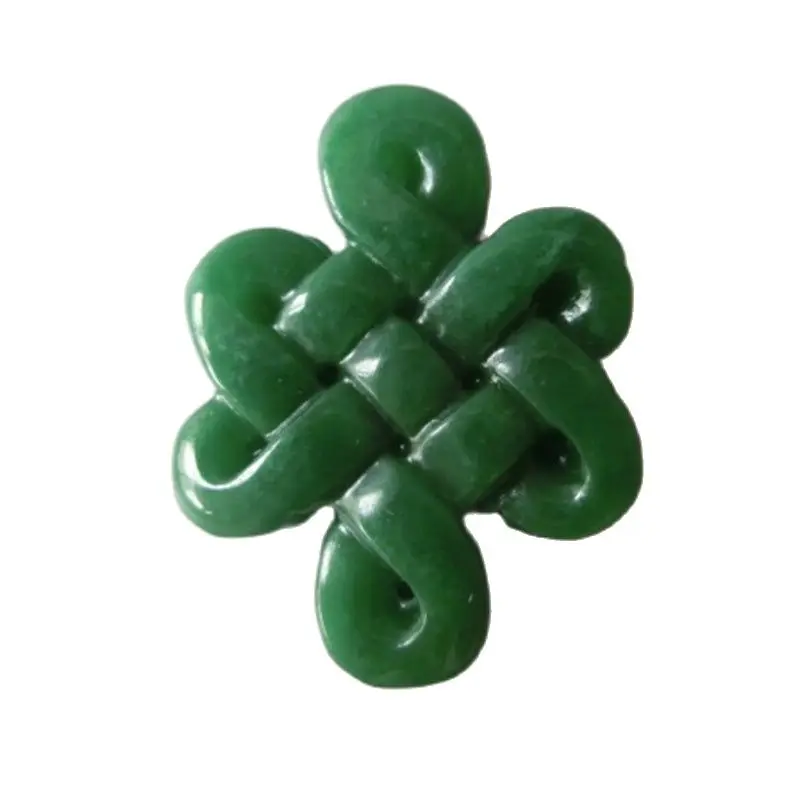 Подвеска из натурального нефрита китайский узел Нефритовый Кулон аксессуары