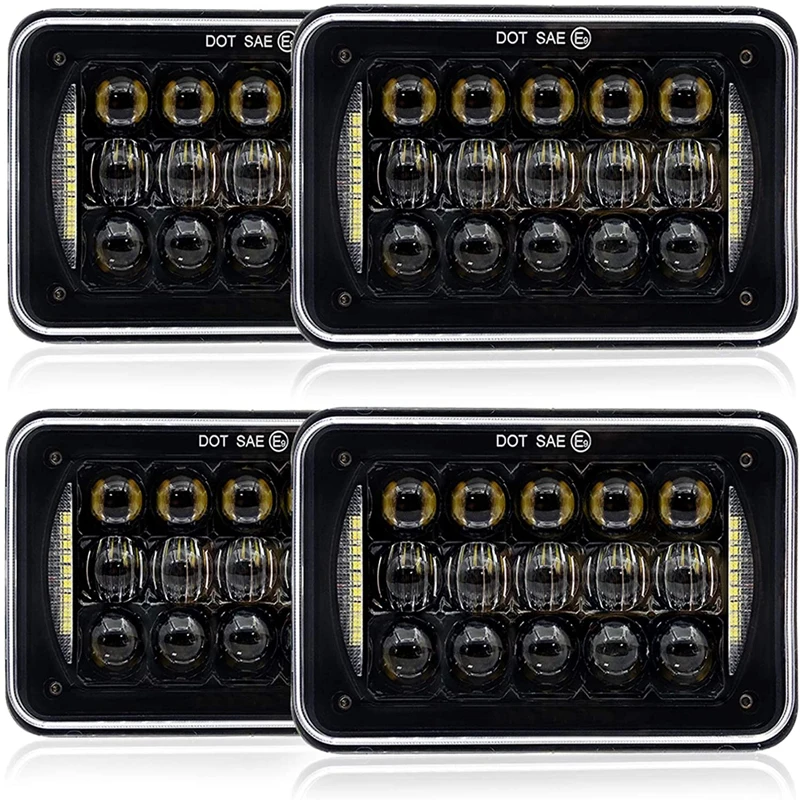 4x светодиодный ных фар Морские светодиодные фары Фары для кВт Kenworth T600 W900 T800 Для