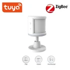 Беспроводной смарт-датчик движения Tuya ZigBee, Wi-Fi детектор с питанием от аккумулятора, домашняя система сигнализации, работает с IFTTT