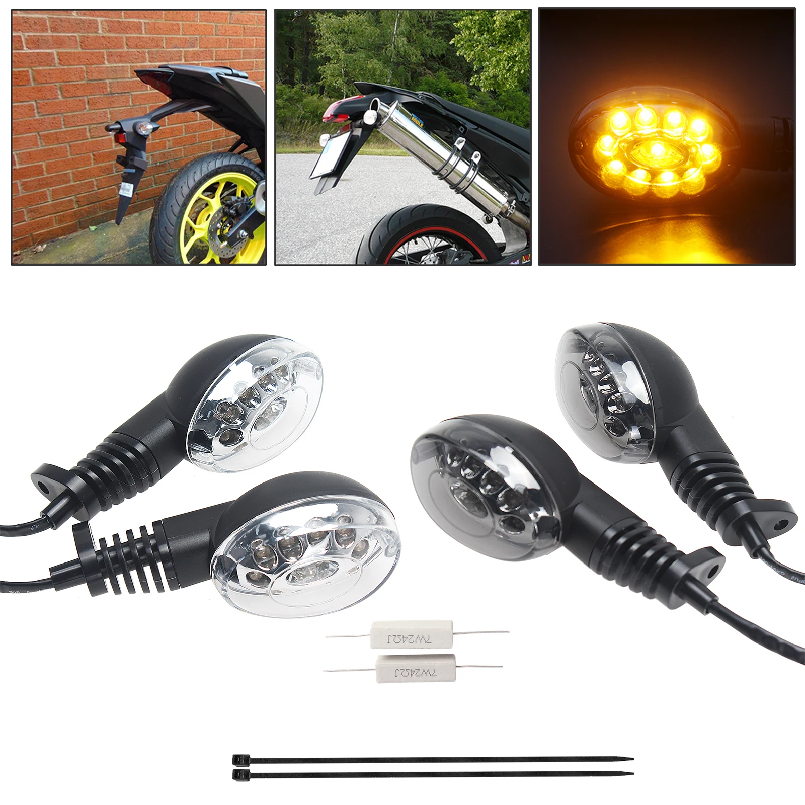 Указатели поворота светодиодный индикатор для KAWASAKI D-TRACKER X 250 2009-2016 YAMAHA XT660X XT660R