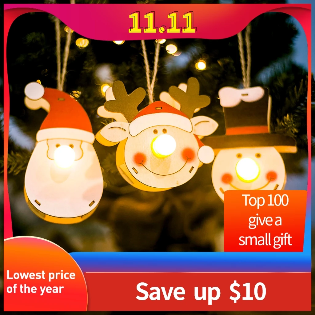 Светодиодный светильник деревянный кукольный дом Вилла рождественские