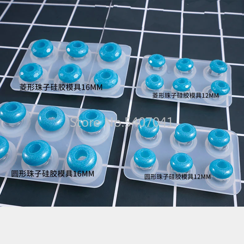 1 шт. круглые алмазные бусины жидкий силикон эпоксидная форма для ювелирных