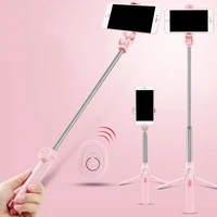 wireless bluetooth selfie stick tripod with remote control for ip android mobile monopod selfie stick shutter