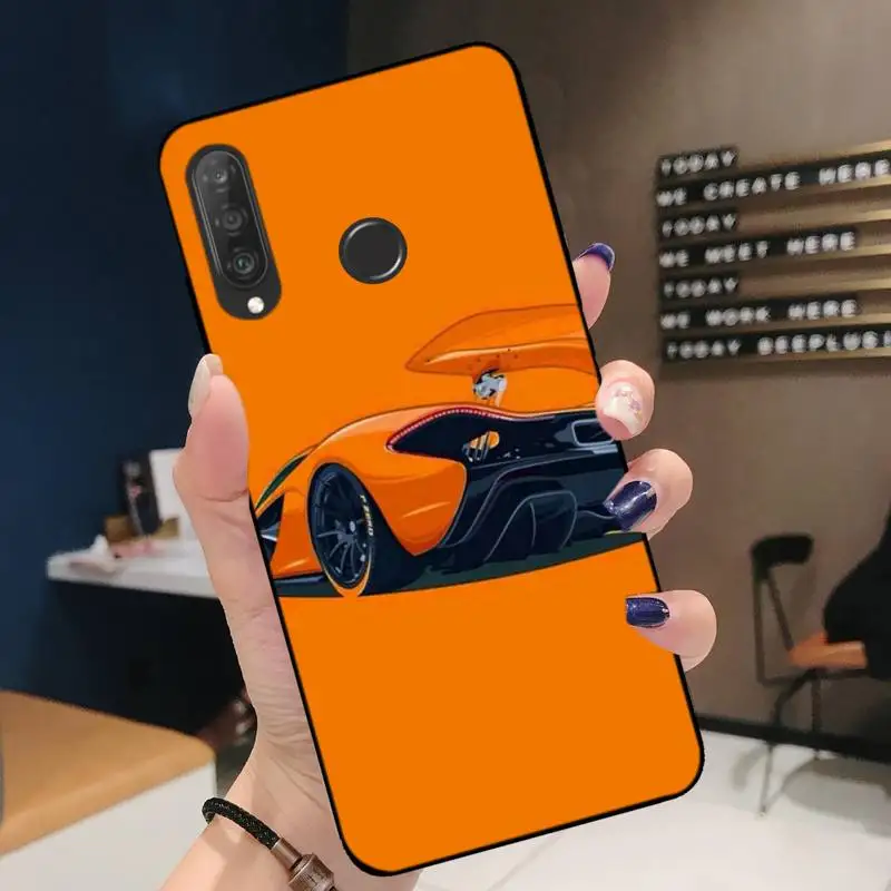 

Phone Case For Huawei P20 30 40 Pro Mate 20 30 40 Pro Honor 9x 10 30lite Y62019 Racing M-Mclaren Soft Silicone