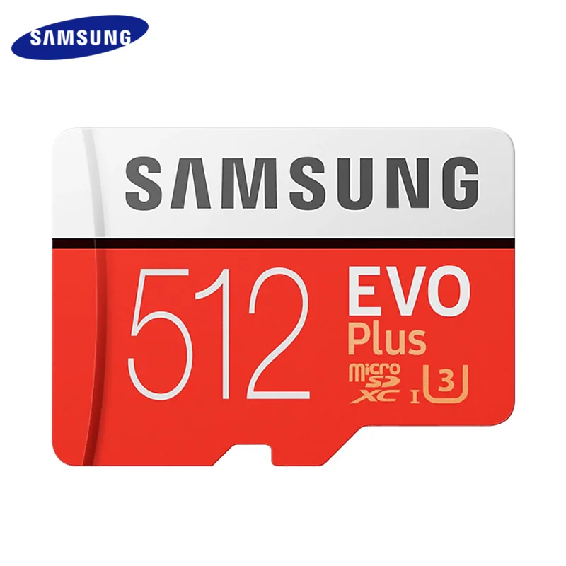 Original SAMSUNG Evo Plus Micro SD Card 512GB SDXC Max 100MB/s Flash Card SDXC Memory Card For Phone/Camera