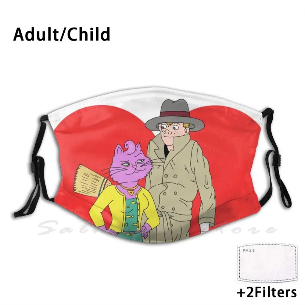 Маска принцессы Каролин Винсент адультман Bojack Horse Three Kids In A Trenchcoat Netflix Princess Carolyn