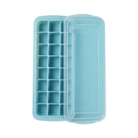 practical silicone ice grid mold with cover ice cubes die made ice box creative ice cream 24 grid frozen ice cubes abrasive