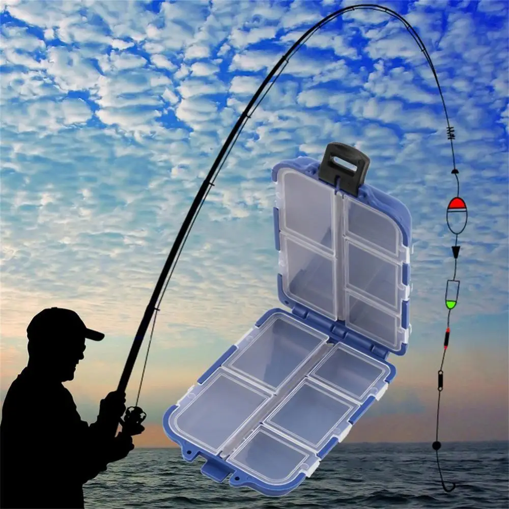 

1Pcs 10 Compartments Fishing Lure Tackle Hook Bait Storage Box Container Case Fishing Tackle Boxes Fishing Tools