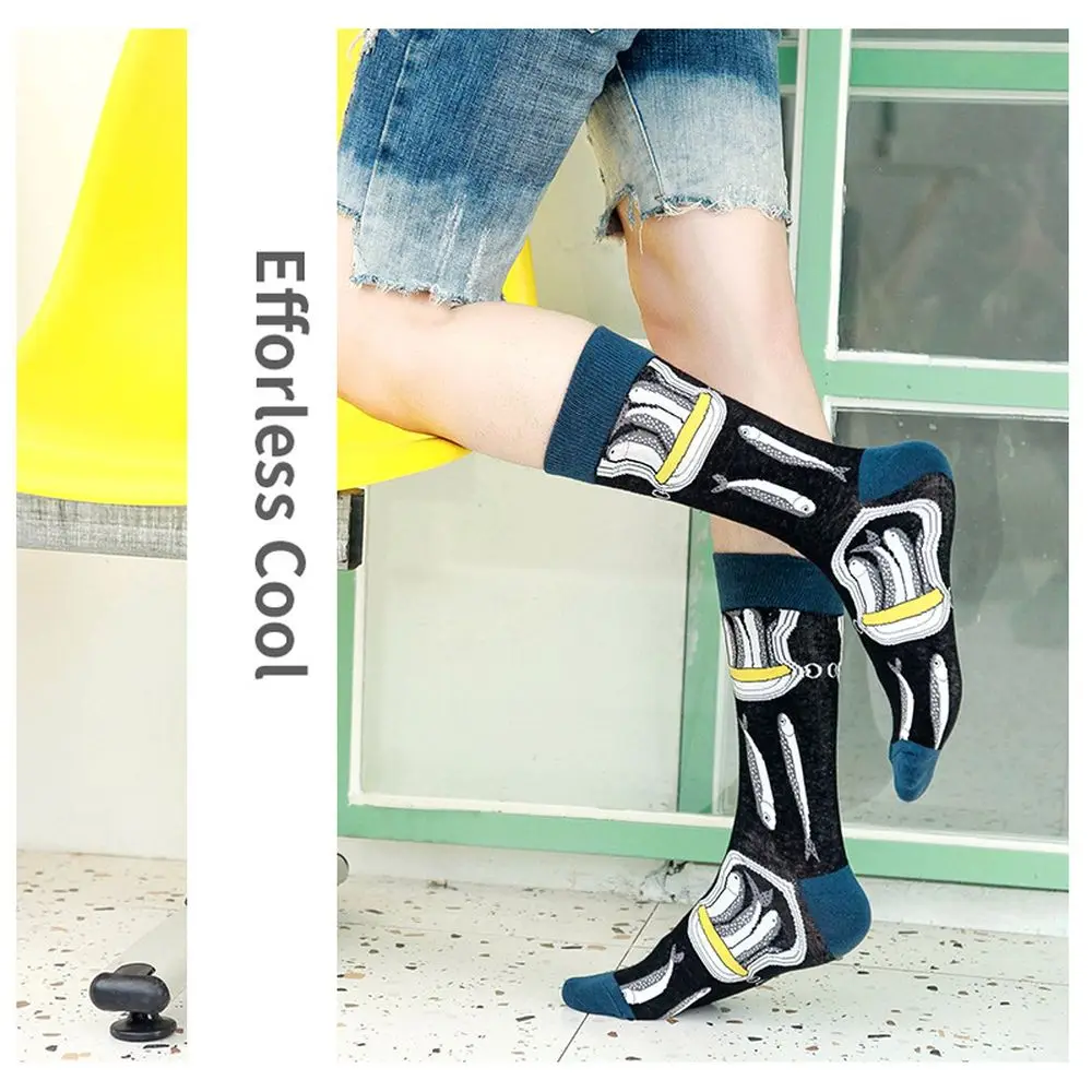 Носки женские/мужские в стиле Харадзюку хлопковые повседневные впитывающие пот