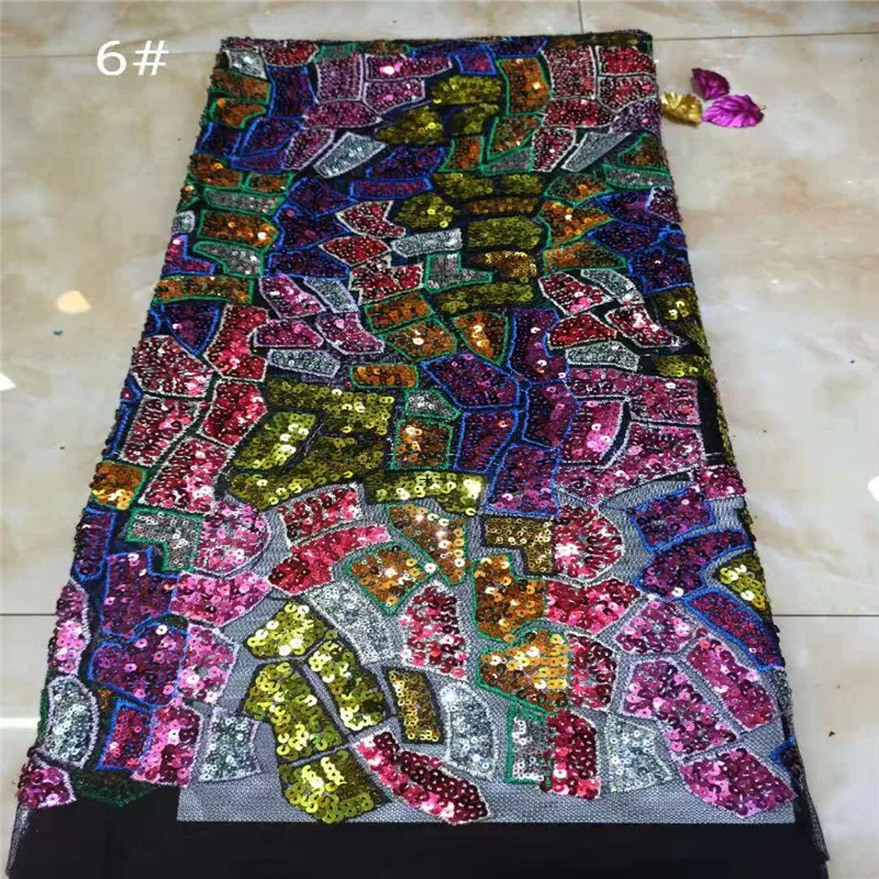 Африканская кружевная ткань 2020 французское Сетчатое кружево новая разноцветная