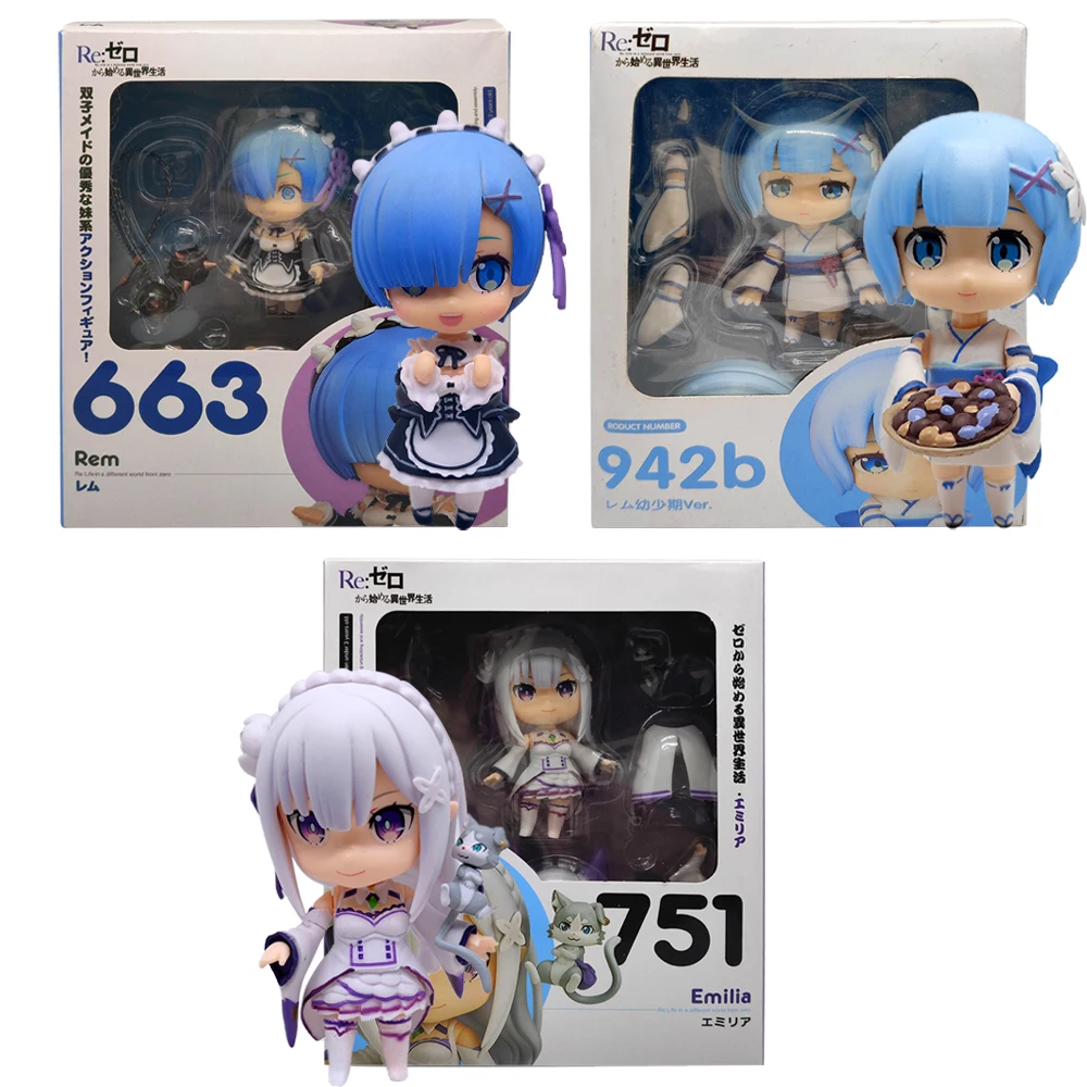 

Аниме Rem 663 Эмилия 751 942 Re:Life In A другой мир от нуля кавайная пижама для девочек фигурка из ПВХ коллекционные модели игрушки