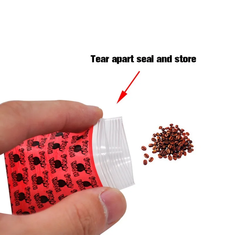 100 шт./компл. напечатанный красный пластиковый пакет 48x44 см для печенья на день