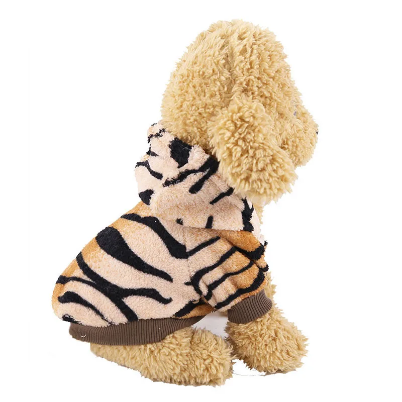 

Dog clothes for Winter Flannel Button Tiger Transformation Pet Dog Clothes Keep Warm Winter Clothes for Dog Clothing