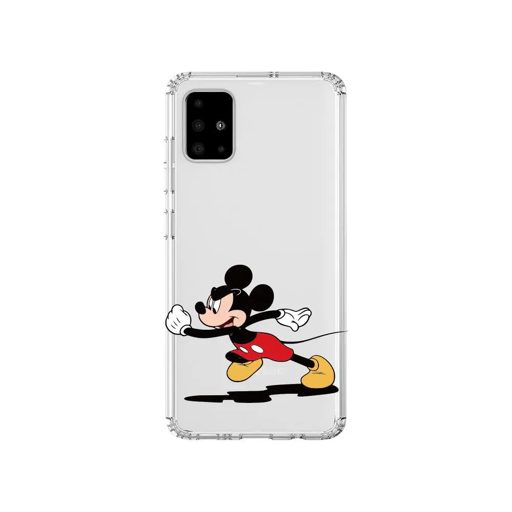 Funny Mickey Mouse Lovely Anime Style Transparent Phone Case Hull For Samsung Galaxy A 50 51 20 71 70 40 30 10 80 E 5G S Shell | Мобильные