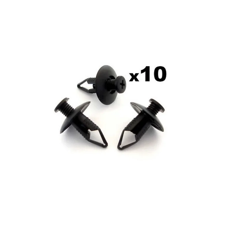 

10x 8mm For Ford Bumper, Wheel Arch Lining, Undertray Trim Panel Retainer Clips