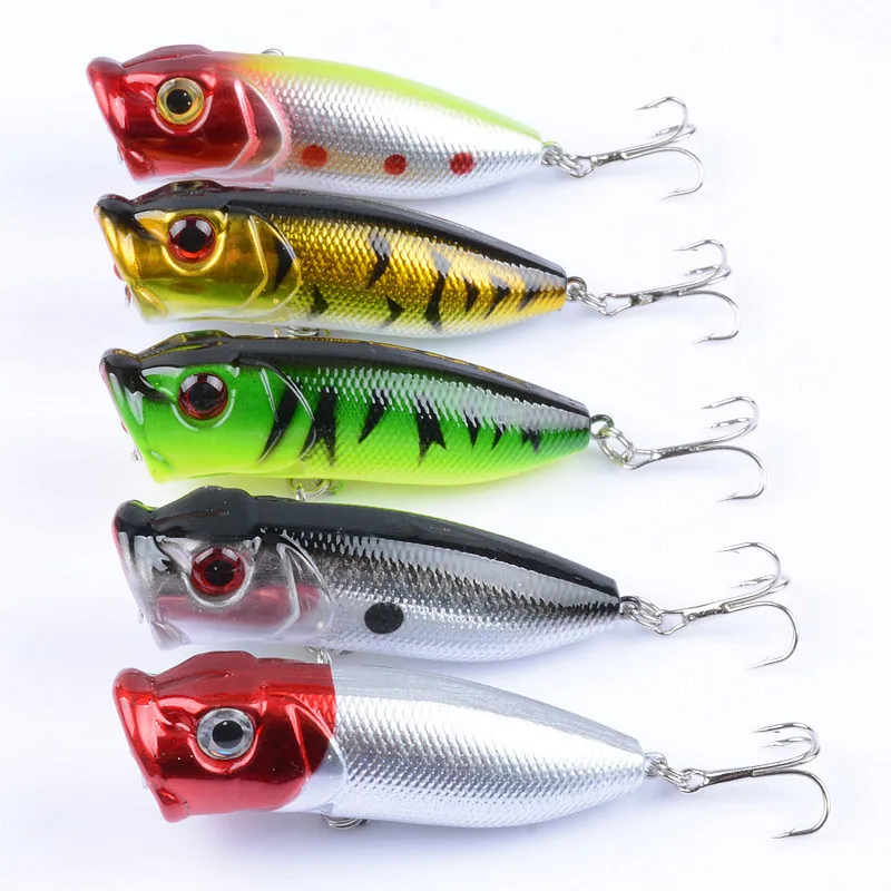

East Rain Painted Topwater Bait 6.5cm 11.8g 3pcs Freshwater Saltwater Fishing Lure Popper Artificial Hard Bait Free Shipping