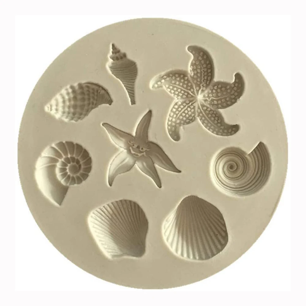 Форма для морской помадки ракушка круглая силиконовая оболочка форма выпечки
