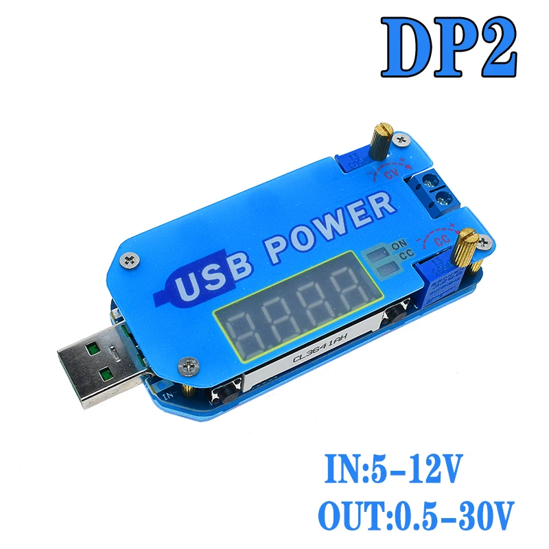 DP2 DP2F DC Регулируемый usb лабораторный блок питания DC 0,5-30 в 15 Вт регулятор напряжения QC2.0 QC3.0 AFC FCP триггер быстрой зарядки - Цвет: DP2