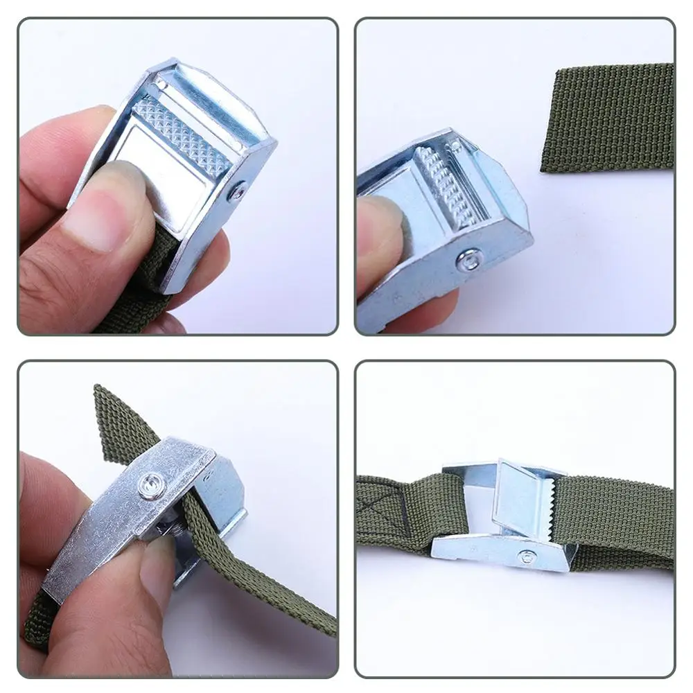 Прочный ремень с металлической пряжкой для автомобиля мотоцикла велосипеда 3