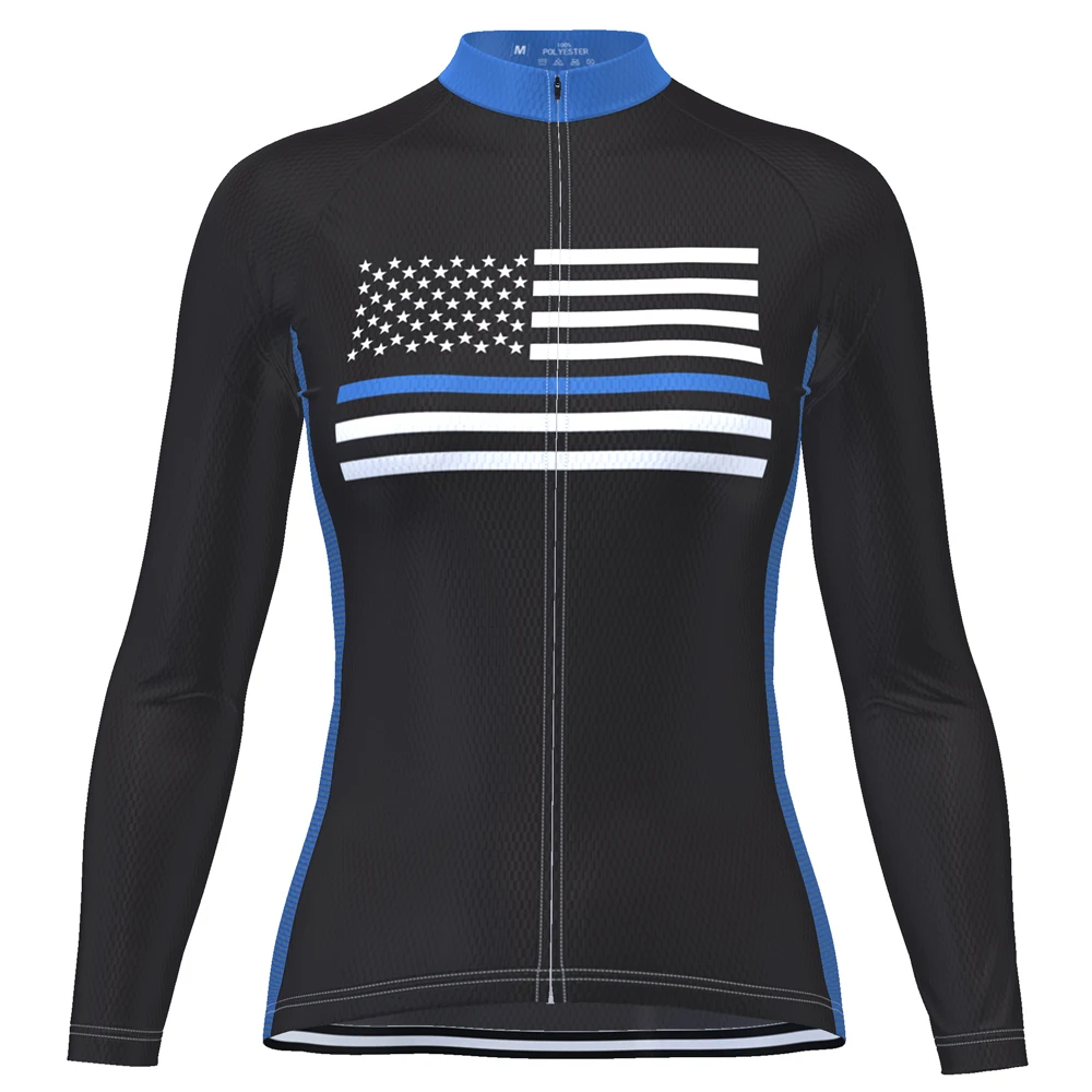 HIRBGOD New Women Long Sleeve Cycling Jersey Top Team Outdoor Sport Women's Bicycle Clothing Breathable Wear TYZ083-04 | Спорт и