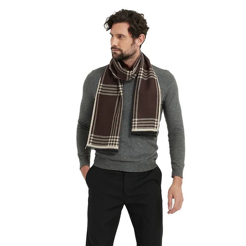 

Imitation Cashmere And Warm scarf Fashion Neck Guard 2020 New And Ladies Shawl Designer Classic Men's Luxury Autumn Brand