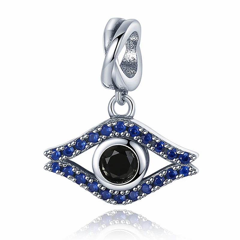 

Wise 925 Sterling Silver Beads All-seeing Eye Charm Fit Original Pandora Bracelet Women DIY Jewelry 2021 New