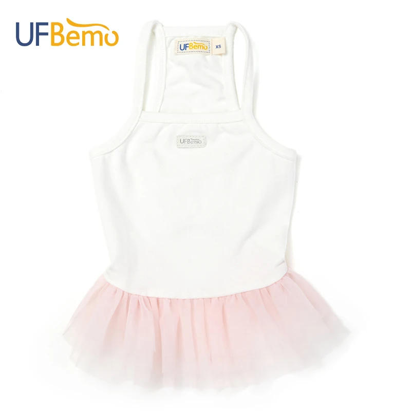 Платье UFBemo для собак хлопковая трикотажная юбка пачка кошек летняя одежда