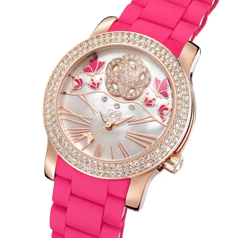 PB часы женские кварцевые Роскошные роскошные с ромбовидным вращением наручные