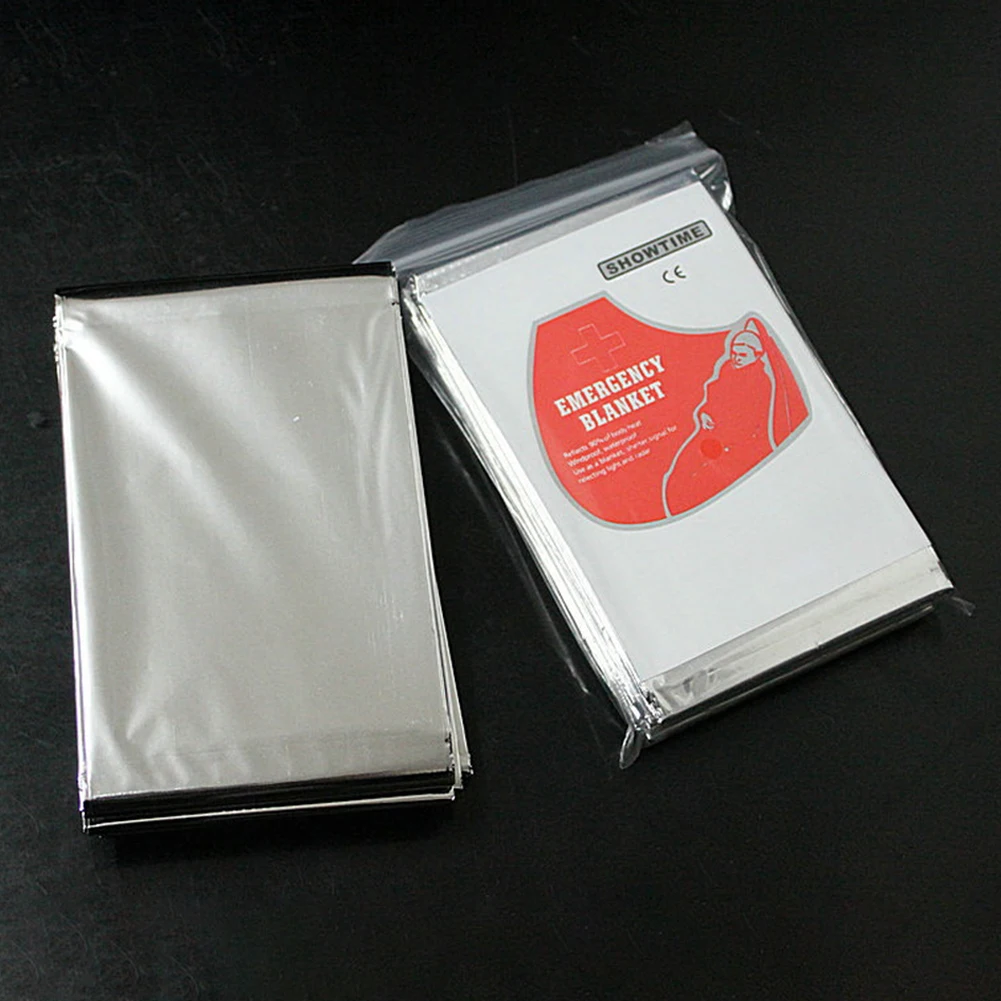 

Outdoor Emergency Blanket Tear Resistant Windproof Sun Protection Thermal Insulation Blanket For Camping Survival First Aid