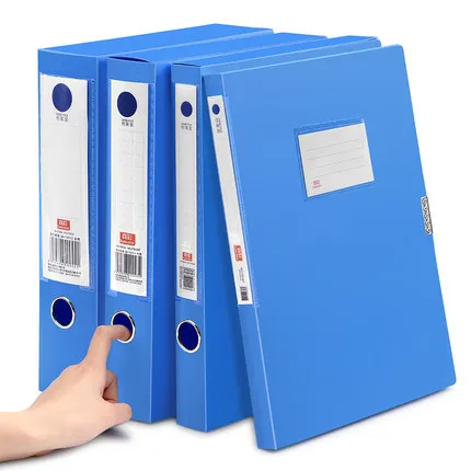 5 pcs of file box A4 folder information book to accept plastic box of large capacity office supplies